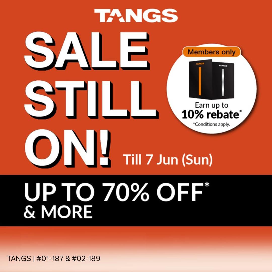 TANGS up to 70% off promotion