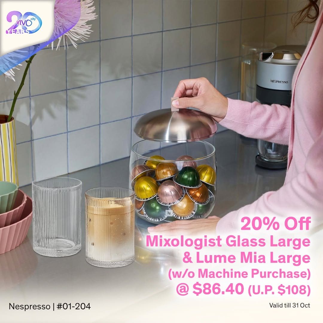 Nespresso Mixologist Glass Large promotion