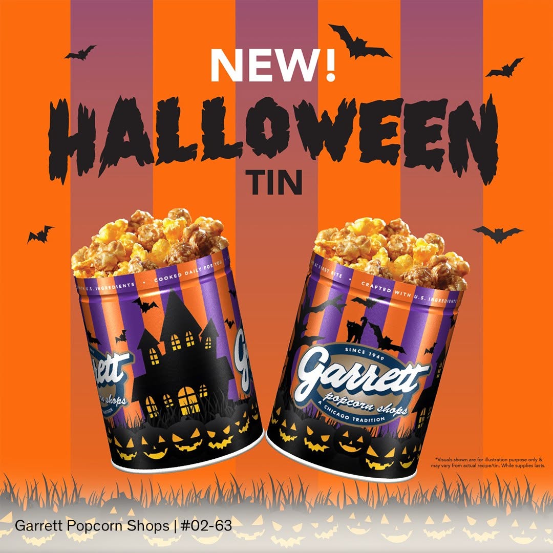 Garrett Popcorn Shops Halloween tins