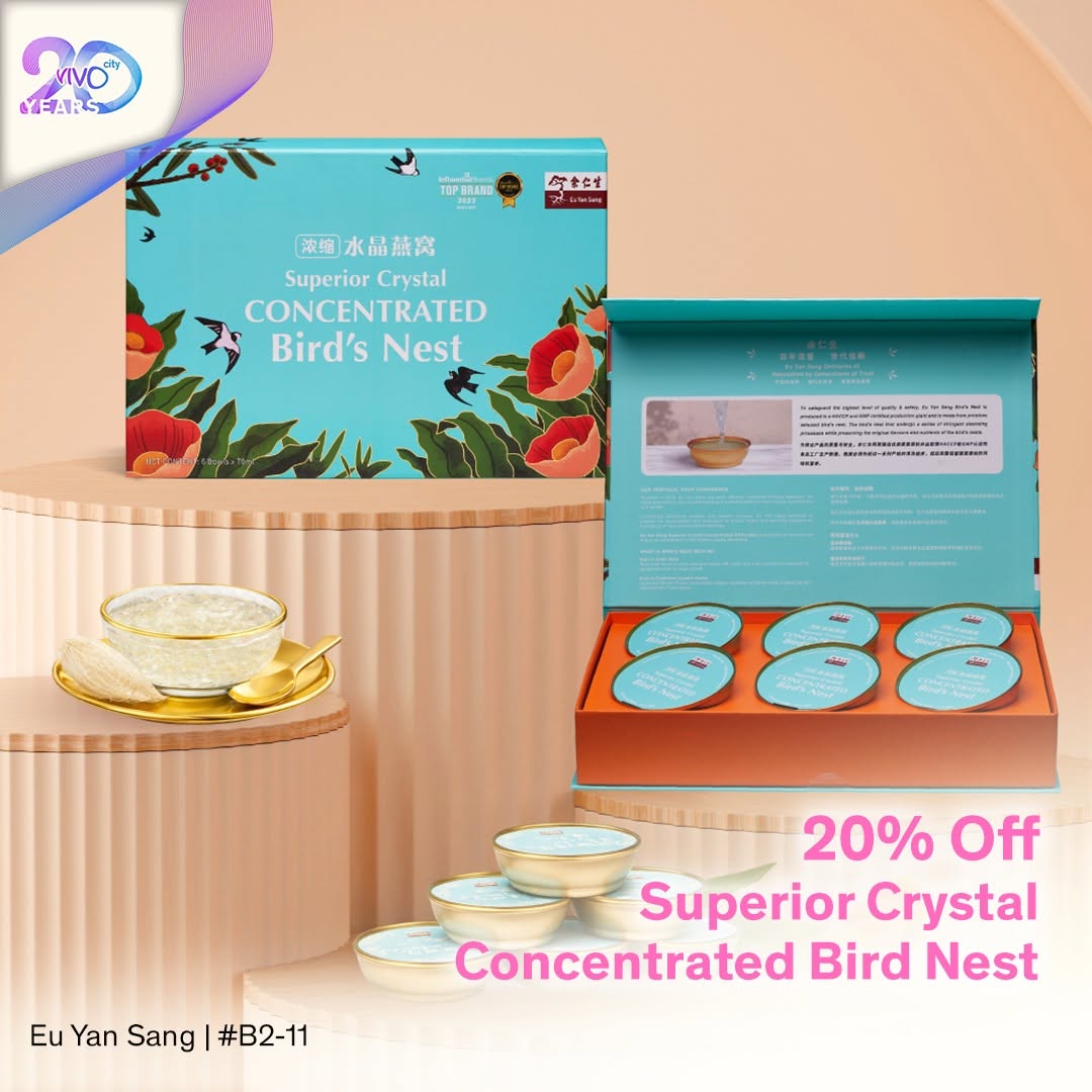 Eu Yan Sang Superior Crystal Concentrated Bird's Nest 20% off