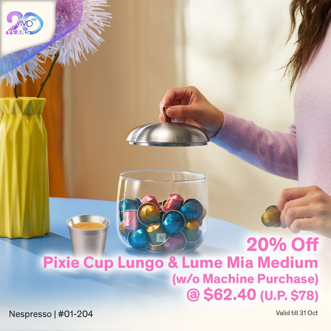 Nespresso Pixie Cup and Lungo promotion
