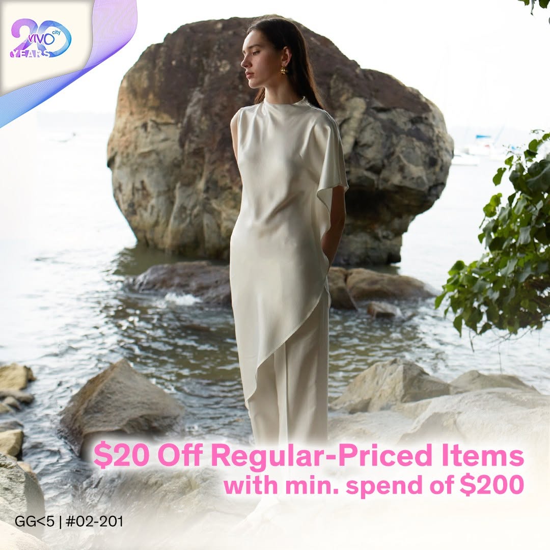 $20 off promotion at VivoCity