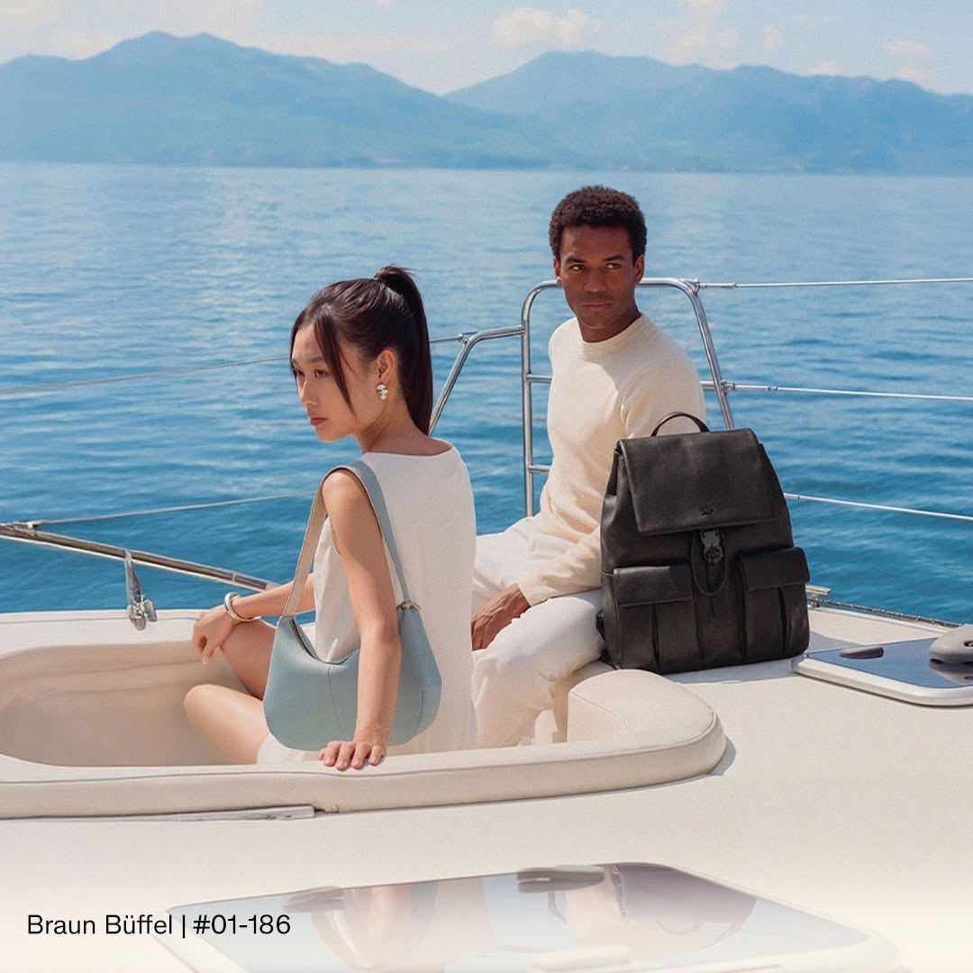 Braun Büffel shoulder bag and backpack