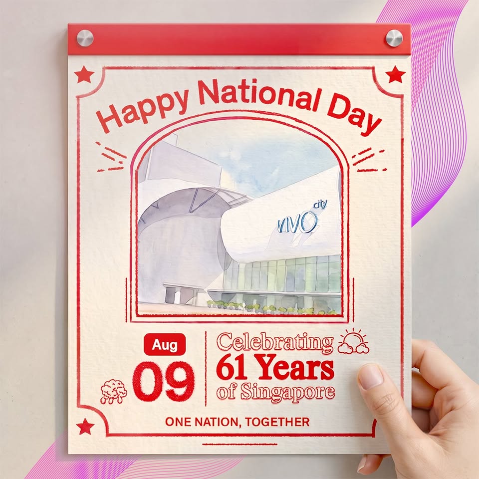 VivoCity Celebrates Singapore 61st National Day on 9 August