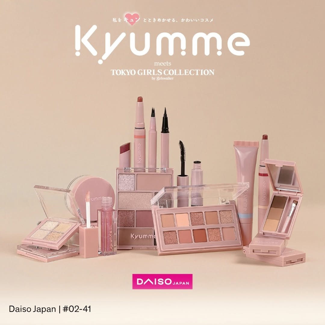 Kyumme x Tokyo Girls Collection makeup at Daiso Japan