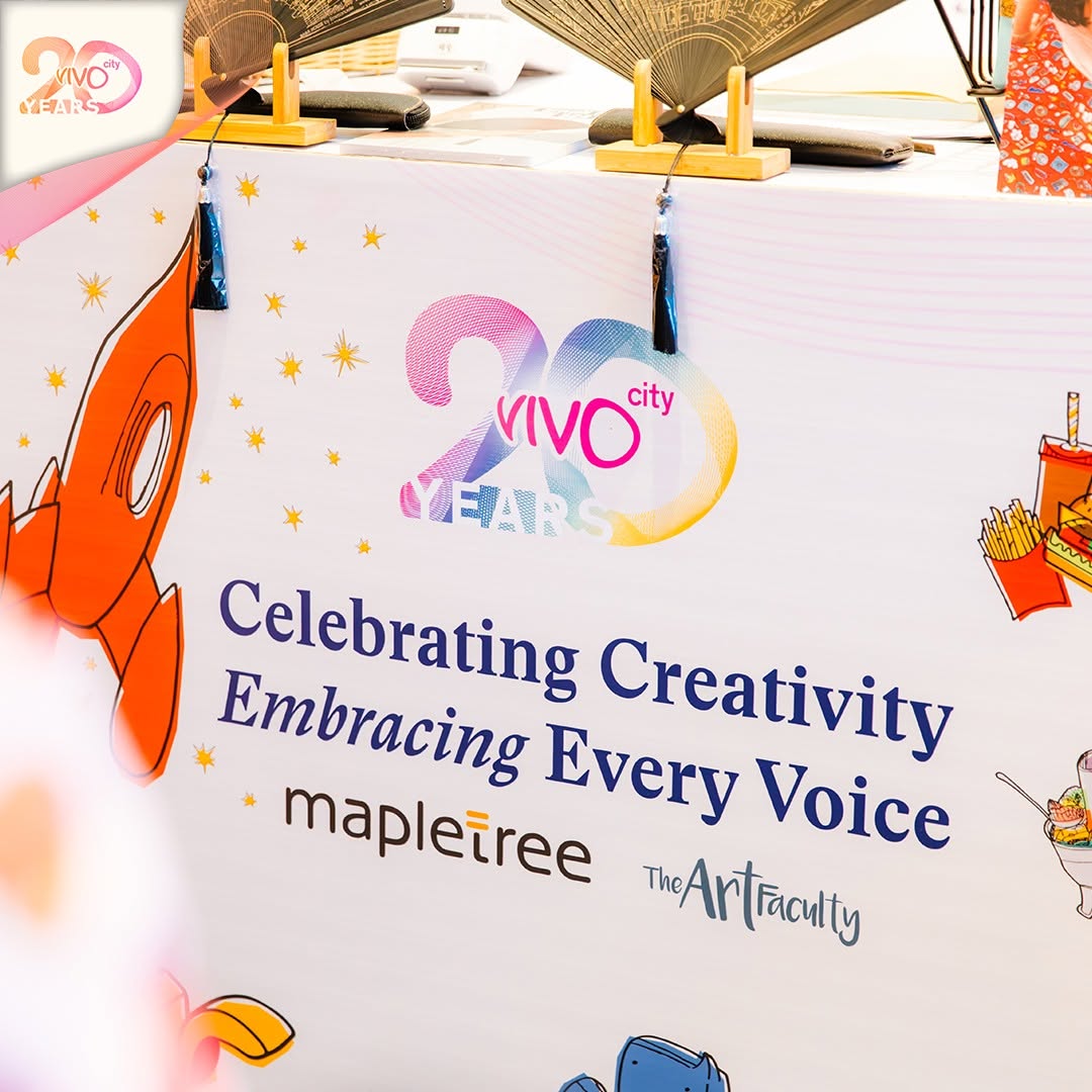 VivoCity 20 Years celebration banner