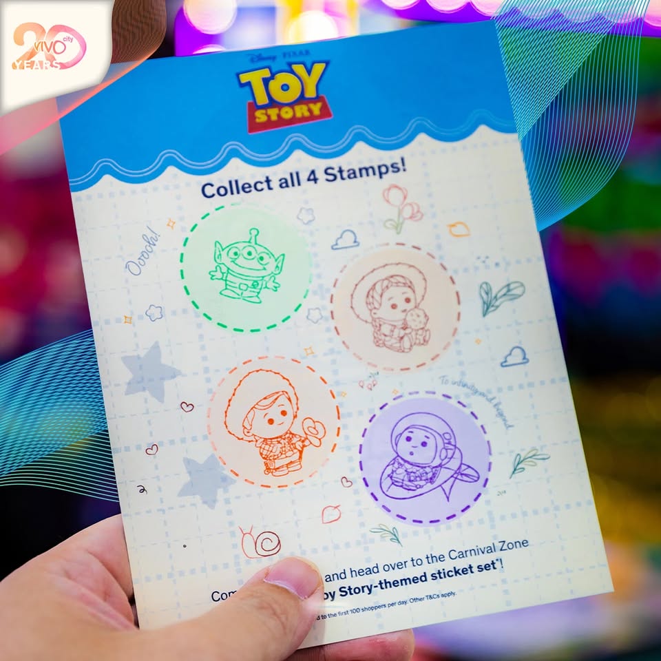 Toy Story Stamp Quest at VivoCity with Free Stickers Till 28 June