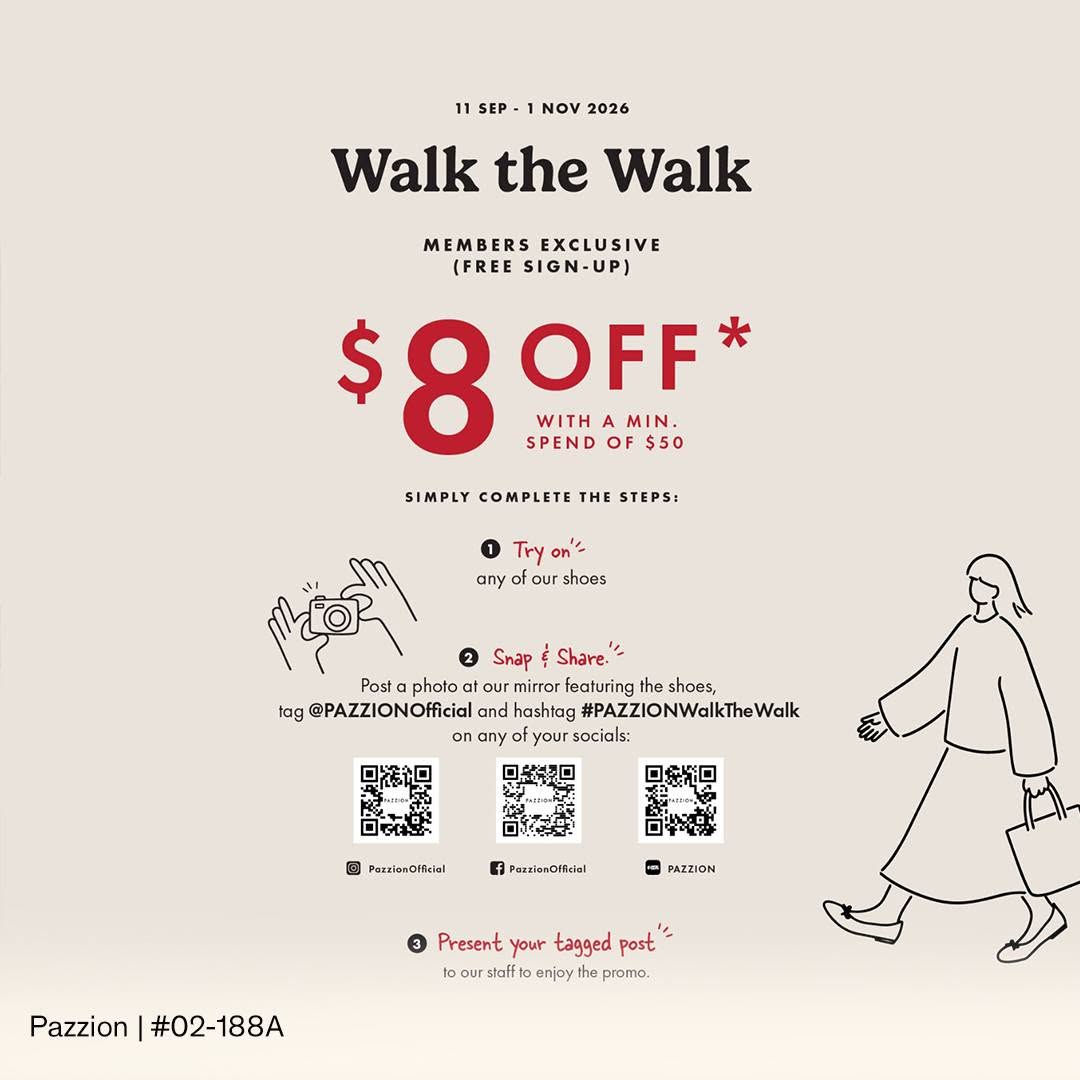 Pazzion Walk the Walk promotion