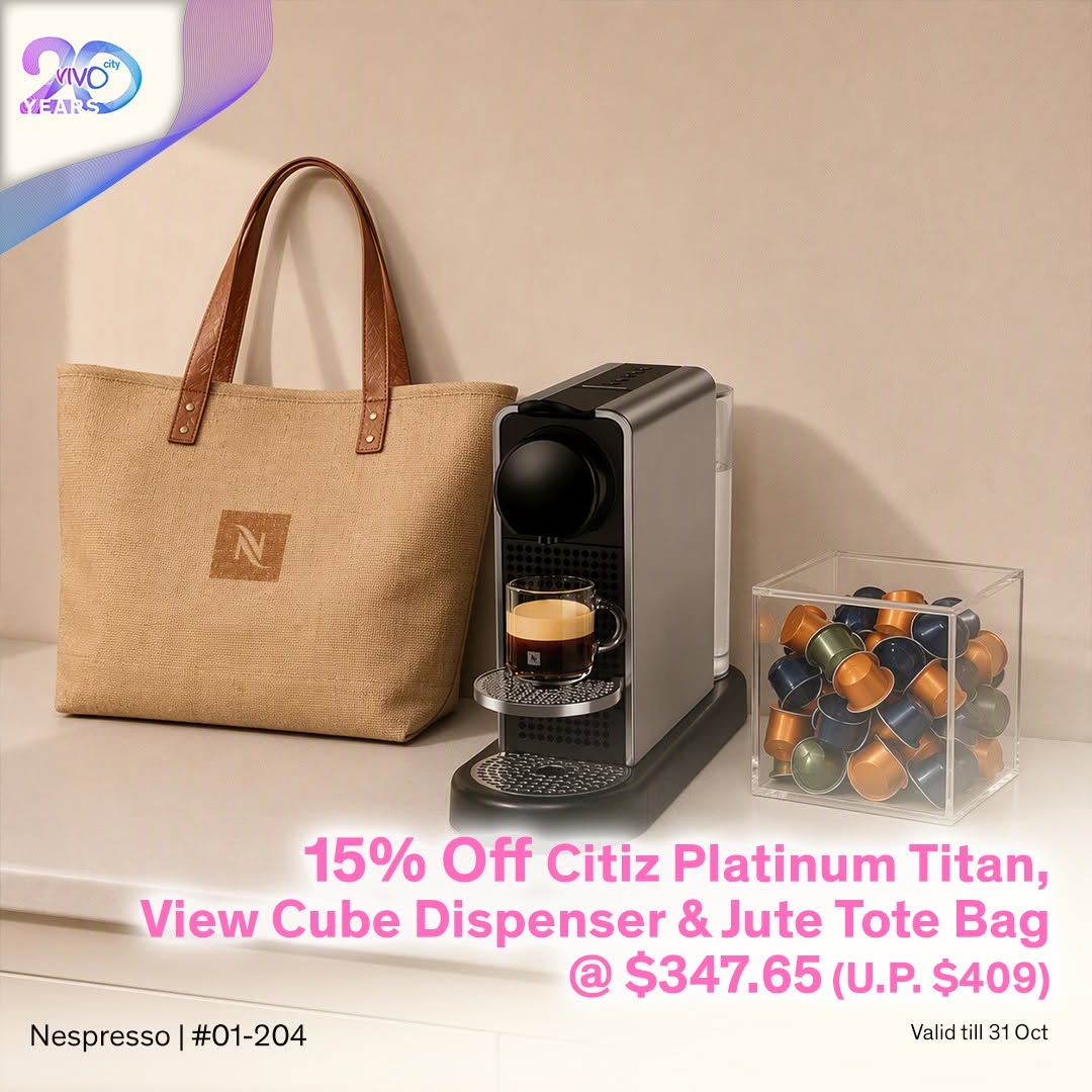 Nespresso Citiz Platinum Titan bundle
