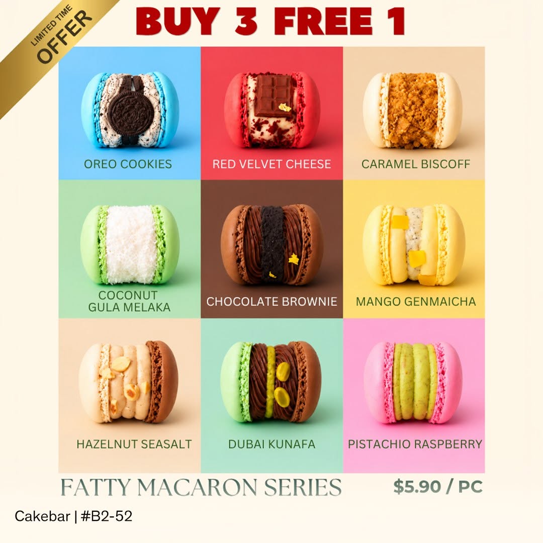 Cekabar macaron promotion