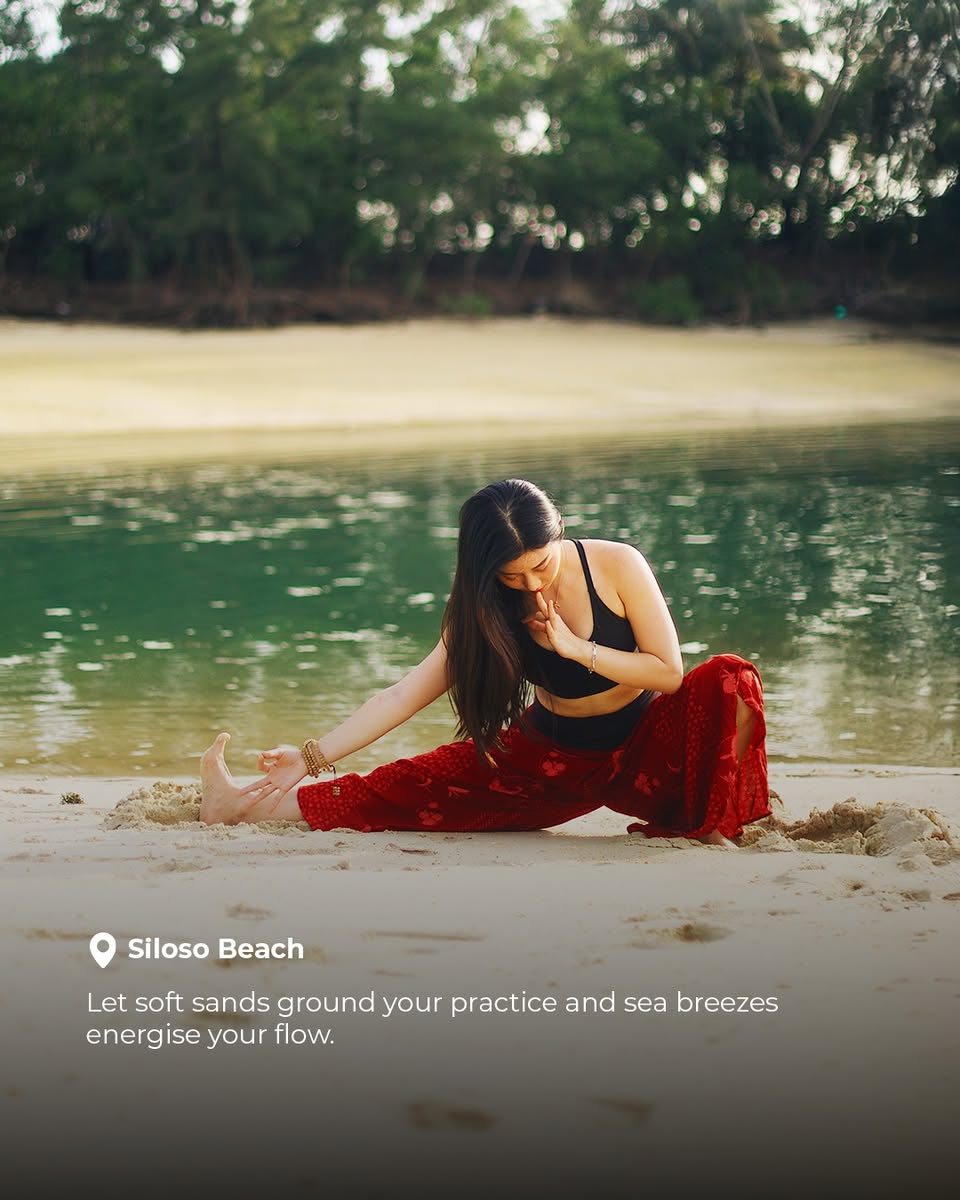 A peaceful view of the ocean from a coastal fitness spot