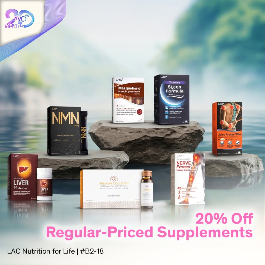 LAC Nutrition for Life 20% off supplements