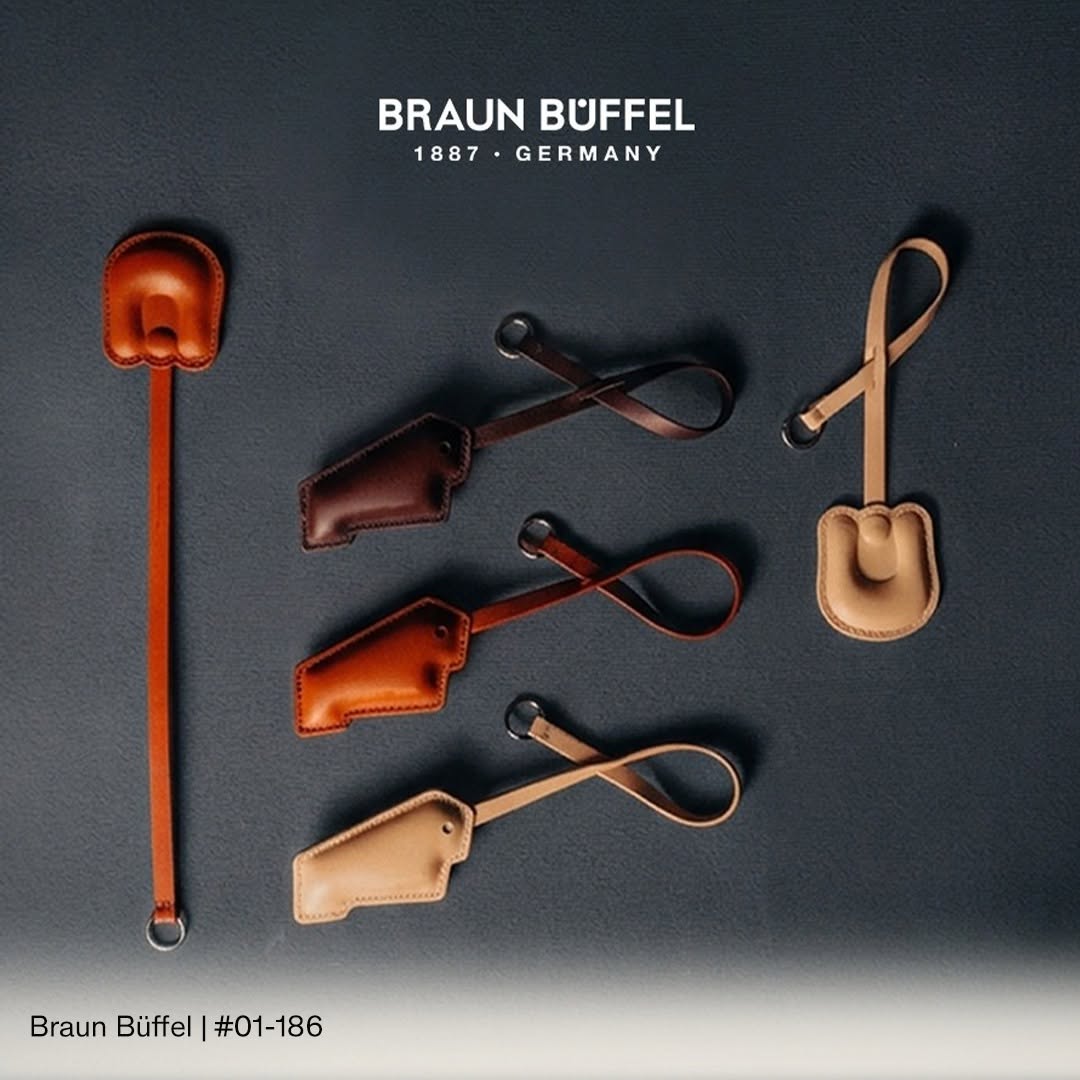 Braun Bueffel leather keychains at VivoCity