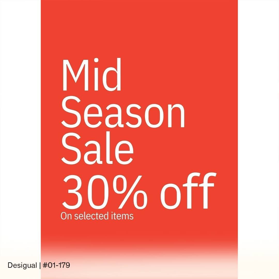 Mid Season Sale 30% off selected items