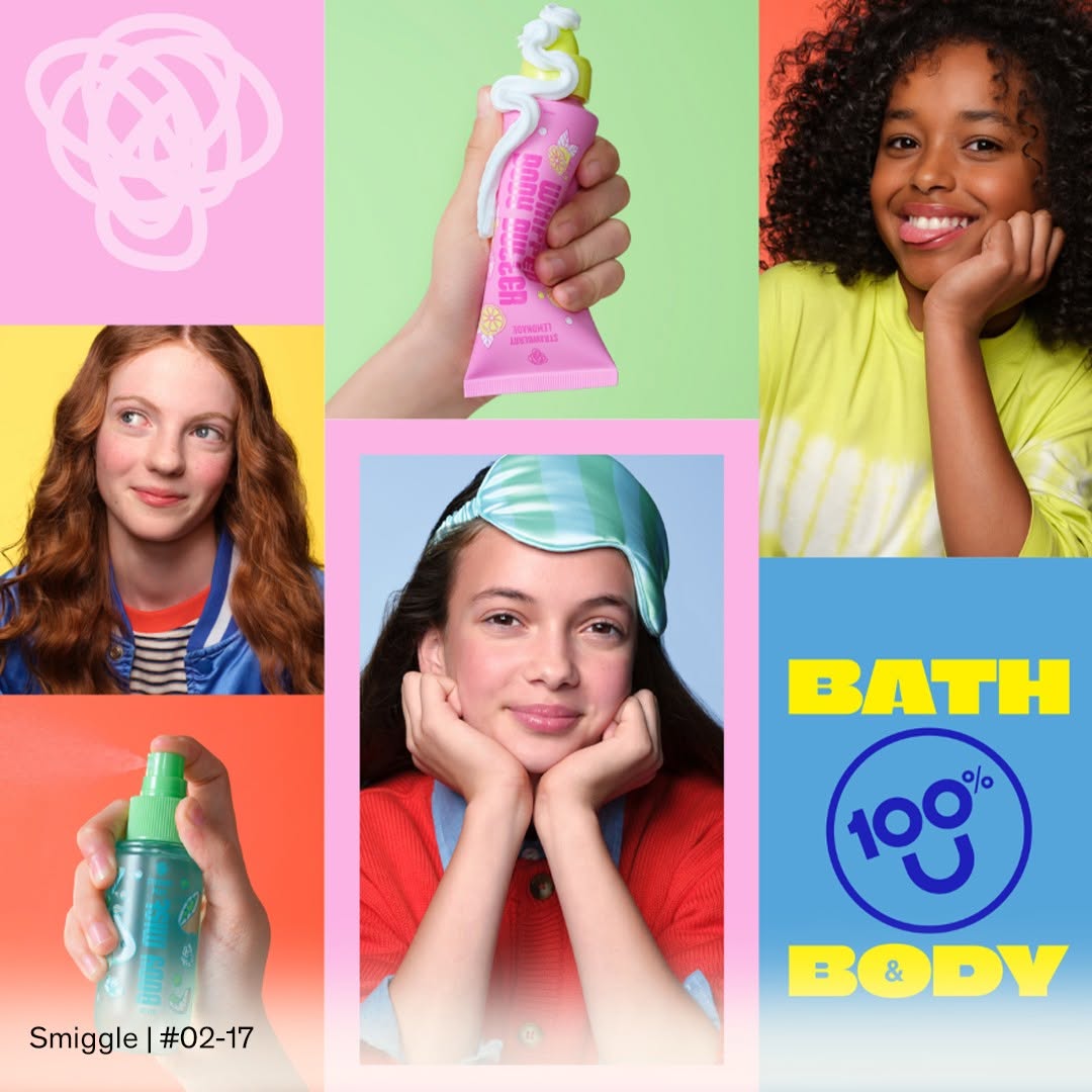 Smiggle Bath & Body products