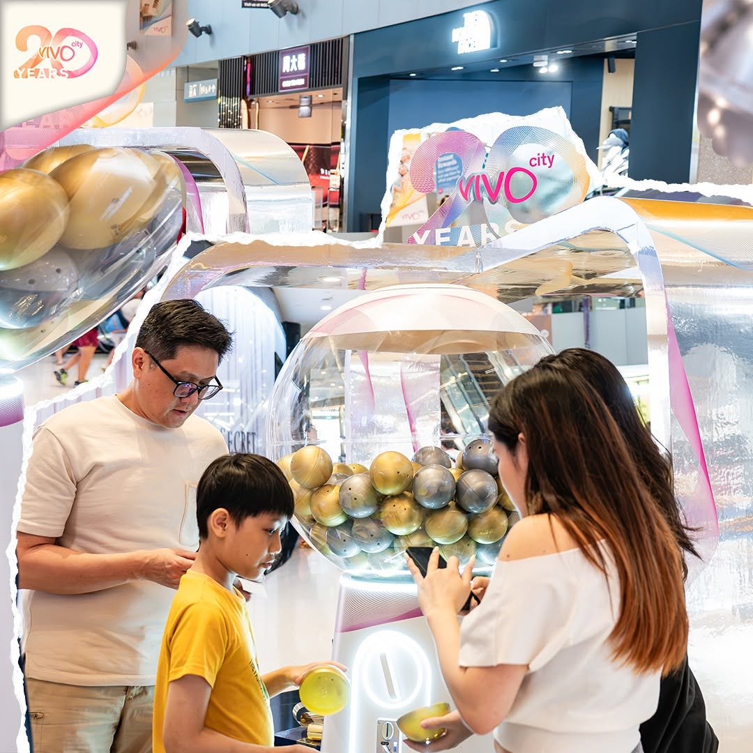 VivoCity 20 Years interactive display