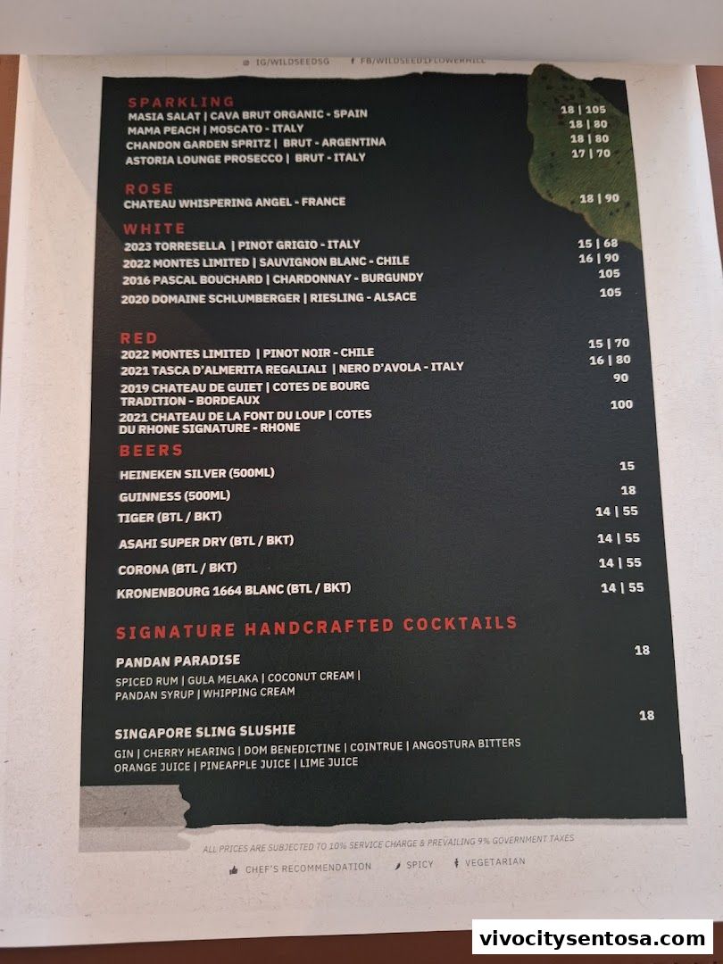 Menu page for 1-Flowerhill