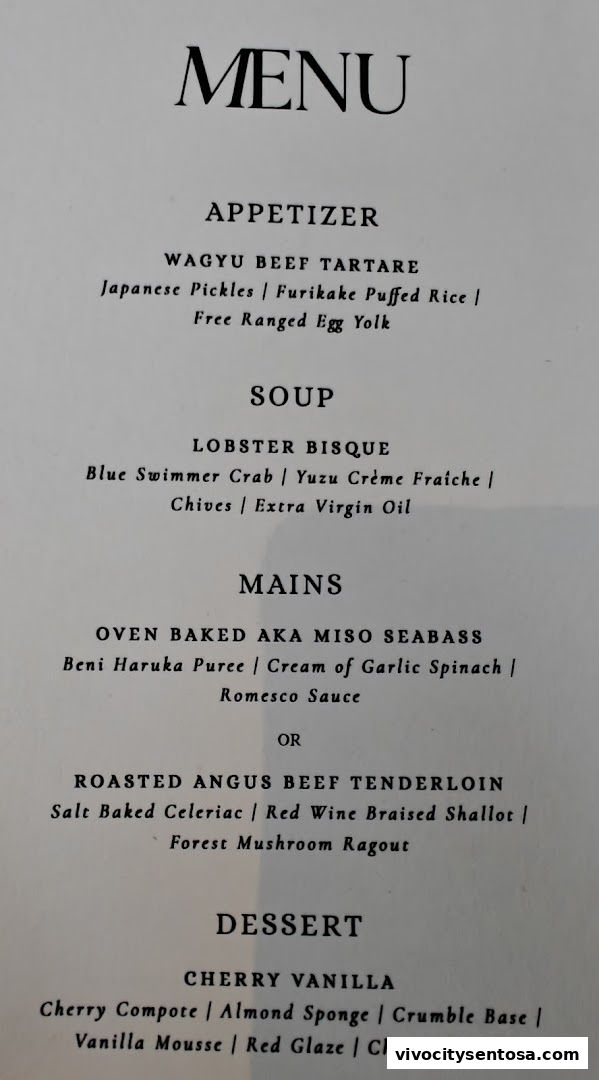 Menu page for 1-Flowerhill