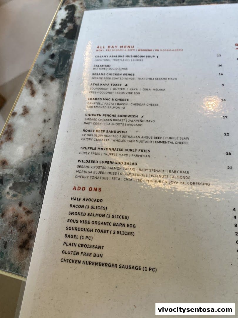Menu page for 1-Flowerhill