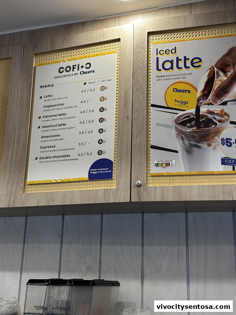 Menu page for 7-Eleven