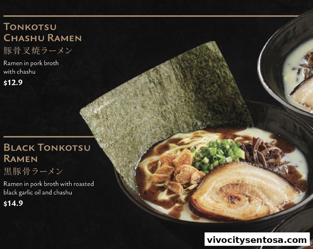 Menu page for Aburi-EN VivoCity