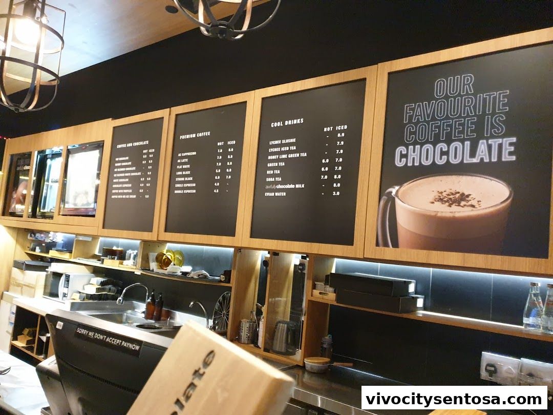 Menu page for Awfully Chocolate VivoCity CAFÉ  Bakery, Cake Shop  Birthday Cakes