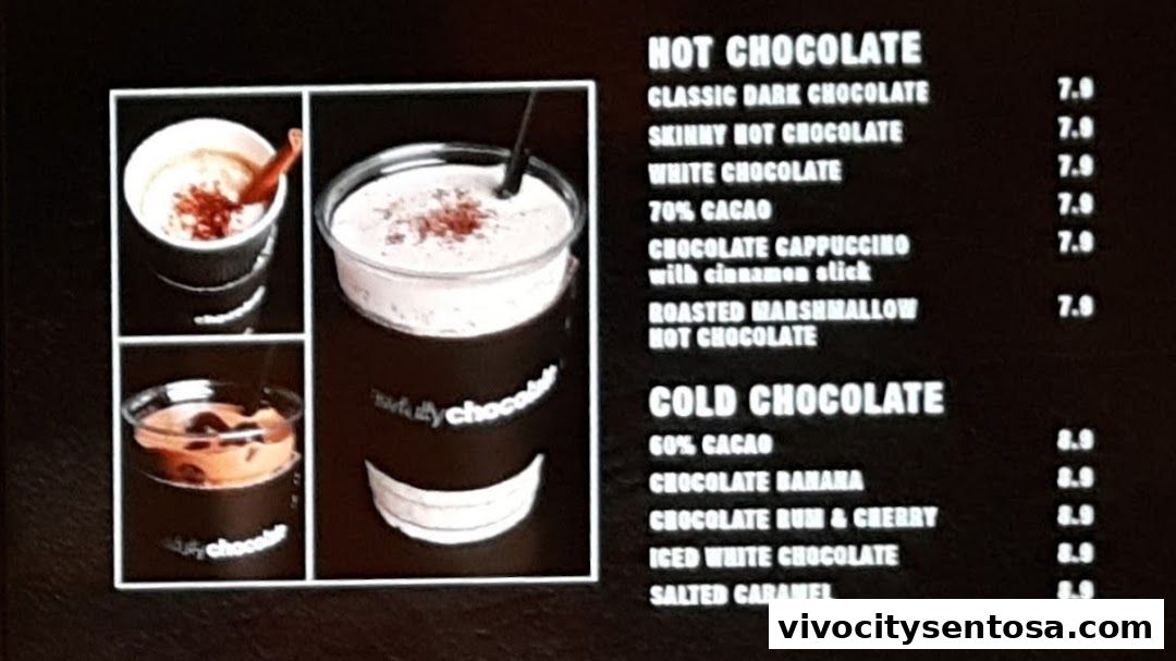 Menu page for Awfully Chocolate VivoCity CAFÉ  Bakery, Cake Shop  Birthday Cakes
