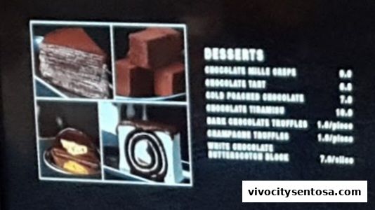 Menu page for Awfully Chocolate VivoCity CAFÉ  Bakery, Cake Shop  Birthday Cakes