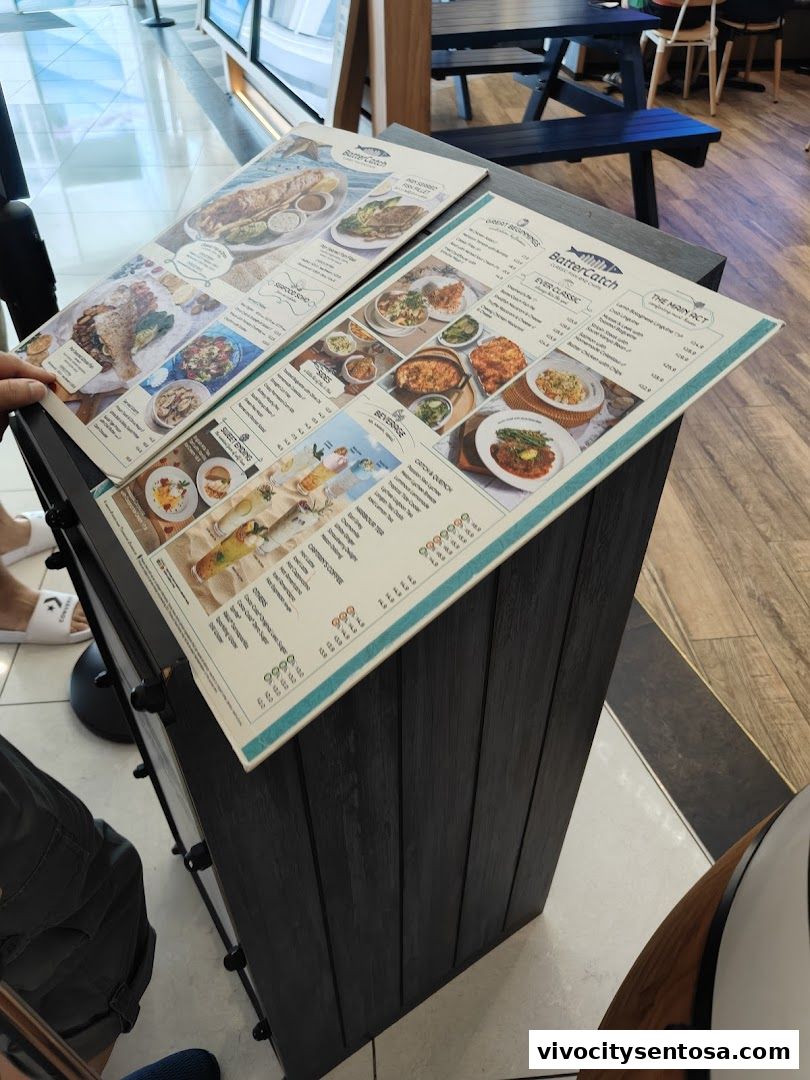 Menu page for BatterCatch - VivoCity