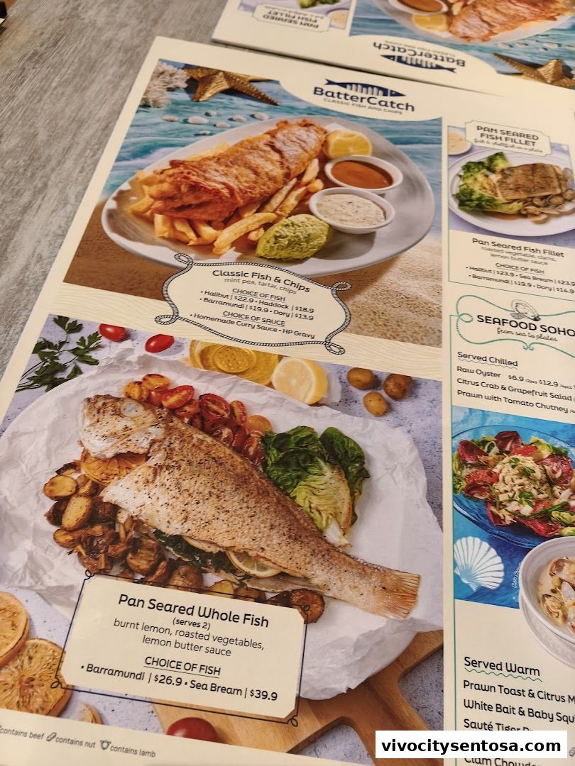 Menu page for BatterCatch - VivoCity