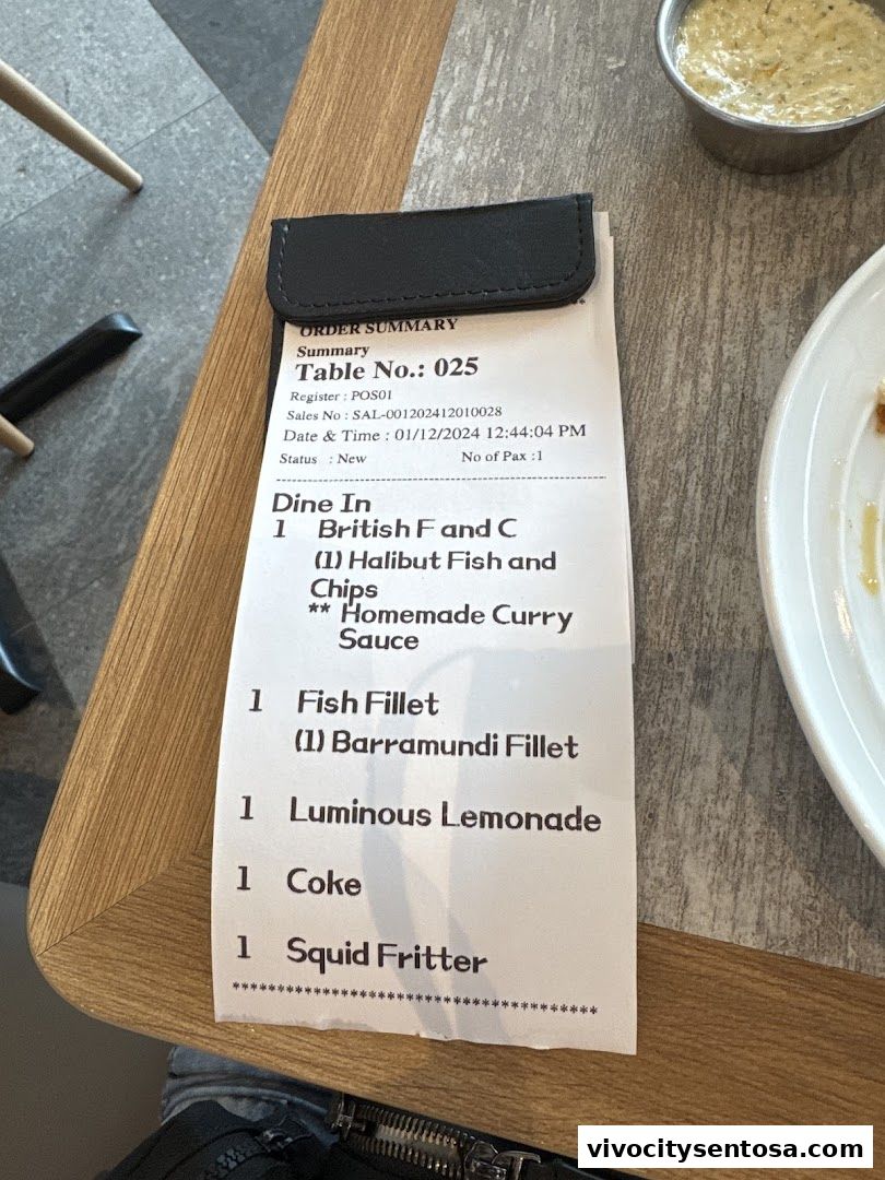 Menu page for BatterCatch - VivoCity