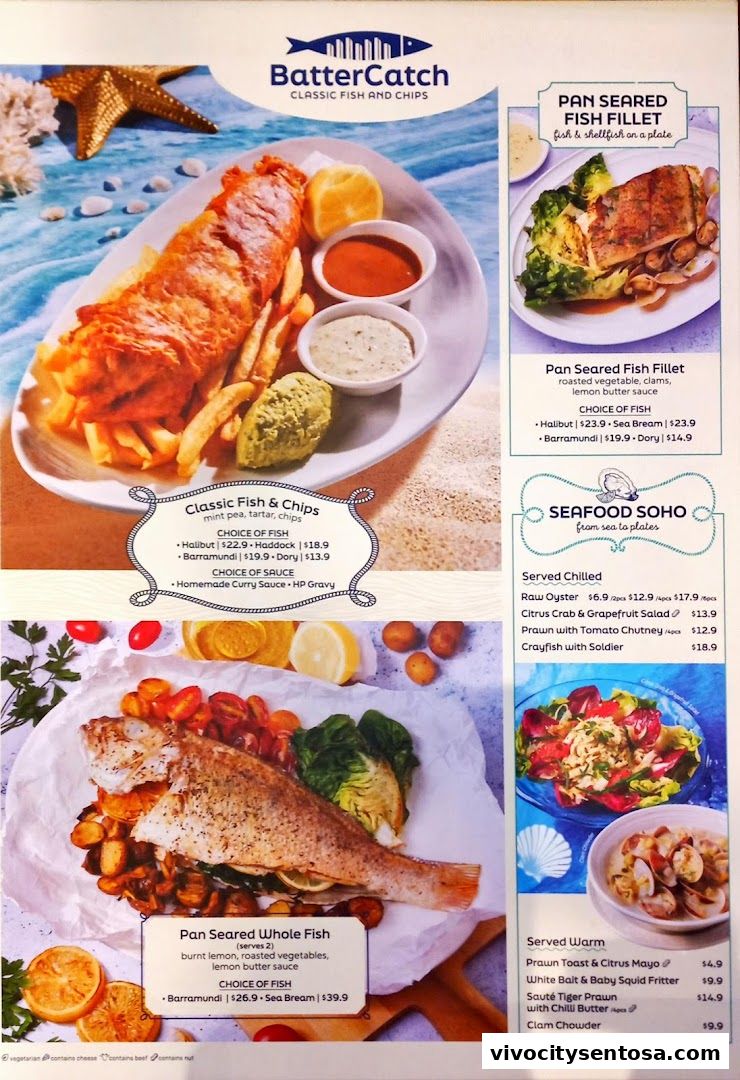 Menu page for BatterCatch - VivoCity