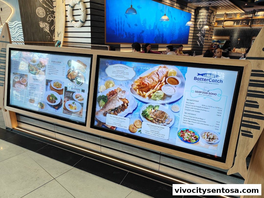 Menu page for BatterCatch - VivoCity