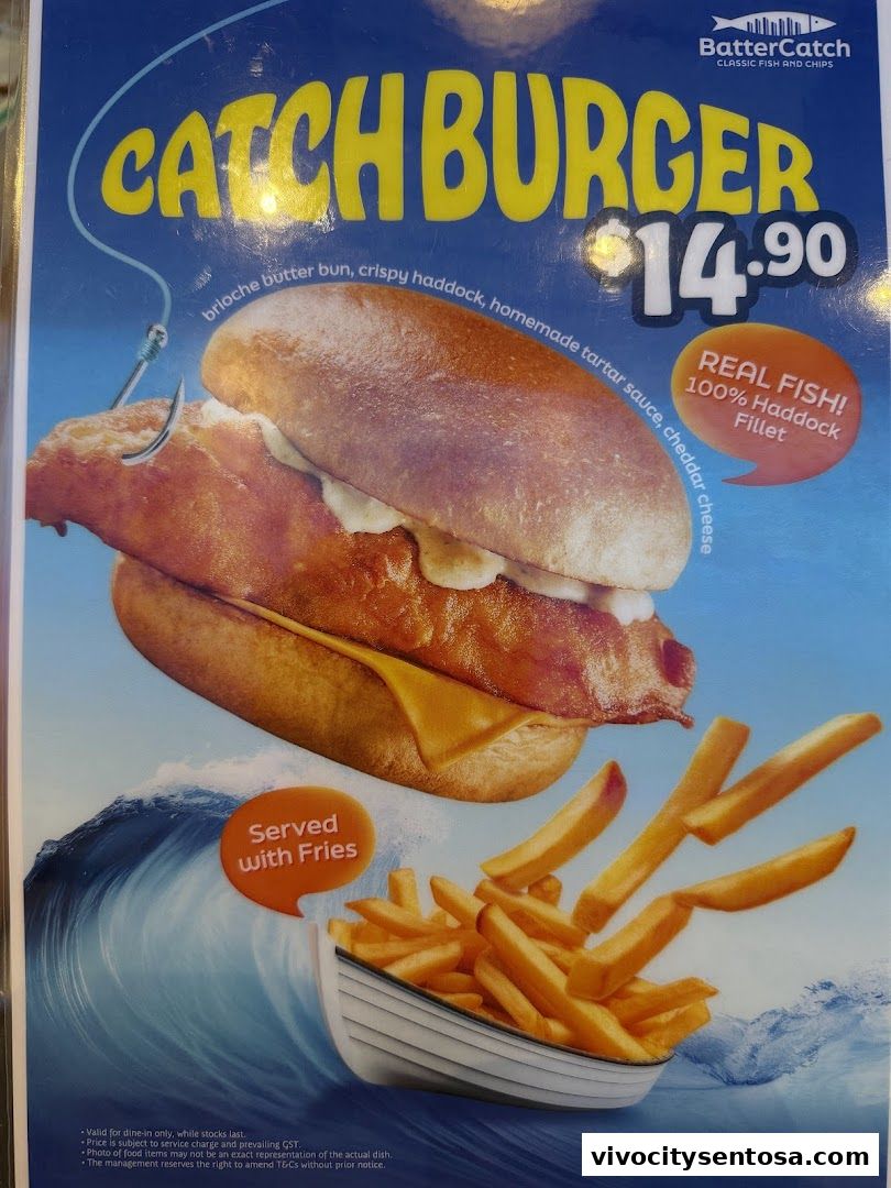Menu page for BatterCatch - VivoCity