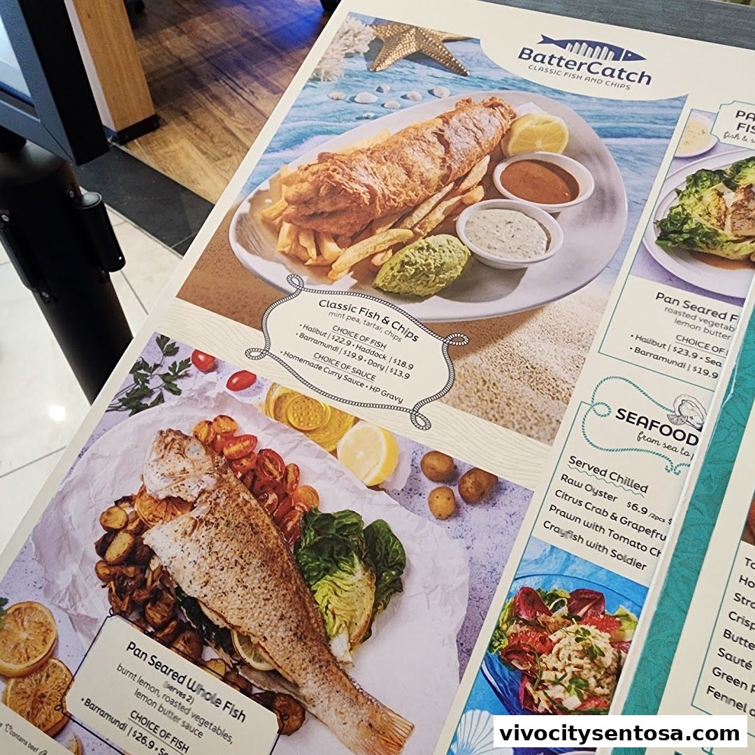 Menu page for BatterCatch - VivoCity