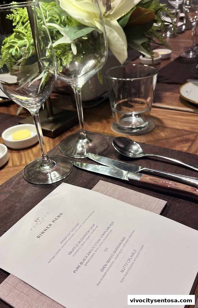 Menu page for Bedrock Origin - Steakhouse  Sentosa