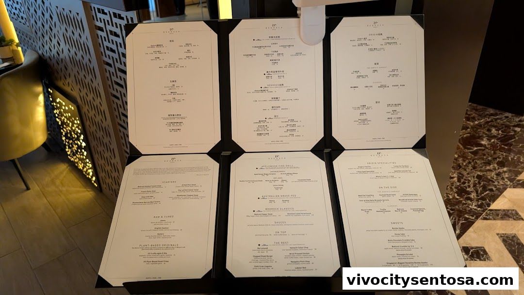 Menu page for Bedrock Origin - Steakhouse  Sentosa