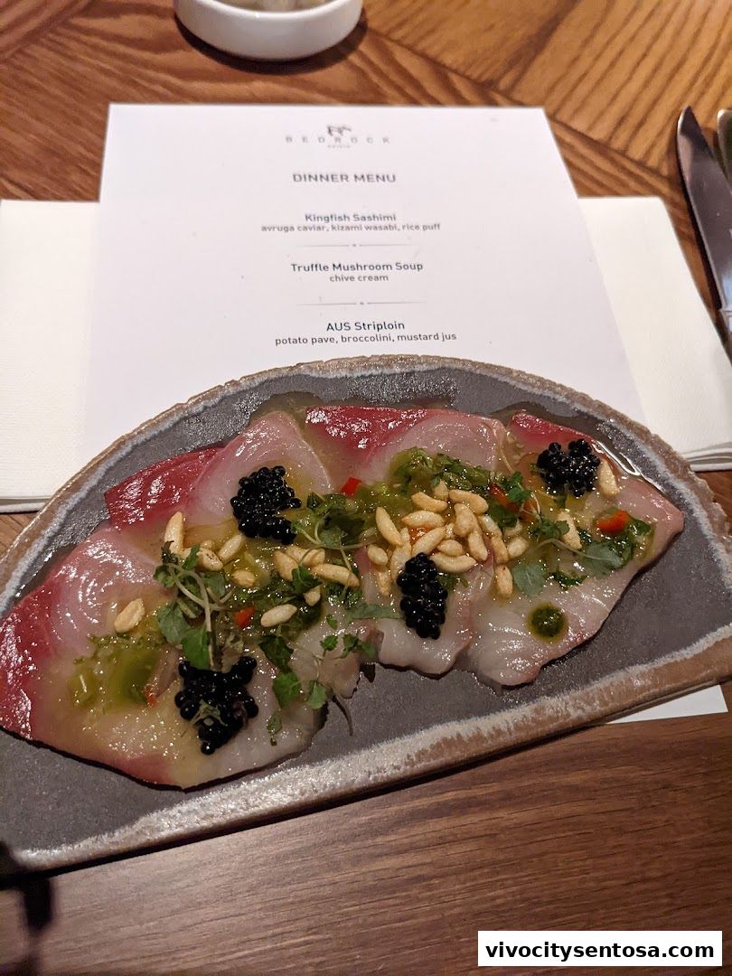 Menu page for Bedrock Origin - Steakhouse  Sentosa