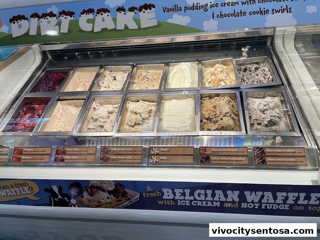 Menu page for Ben  Jerrys