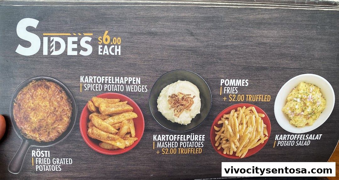 Menu page for Brotzeit German Beer Bar and Restaurant - VivoCity