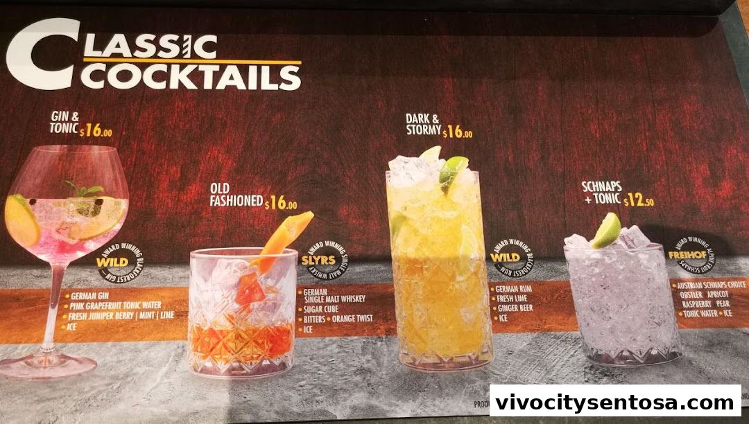 Menu page for Brotzeit German Beer Bar and Restaurant - VivoCity