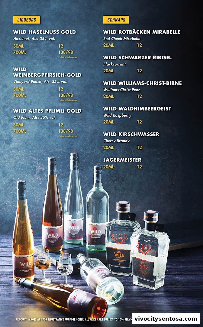 Menu page for Brotzeit German Beer Bar and Restaurant - VivoCity