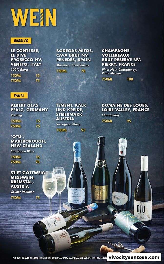 Menu page for Brotzeit German Beer Bar and Restaurant - VivoCity
