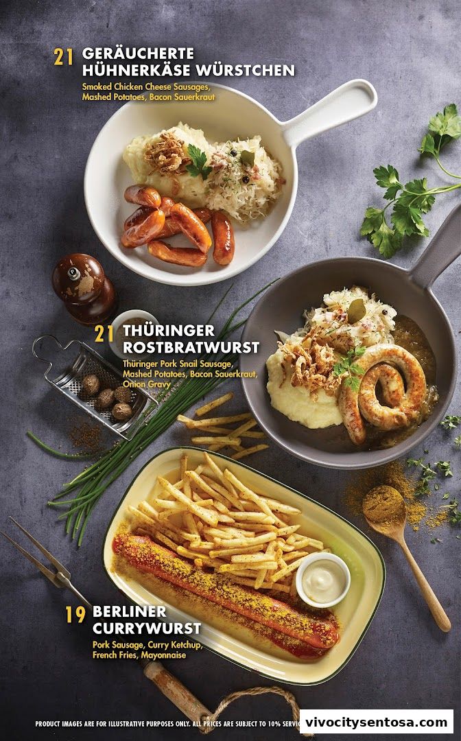 Menu page for Brotzeit German Beer Bar and Restaurant - VivoCity