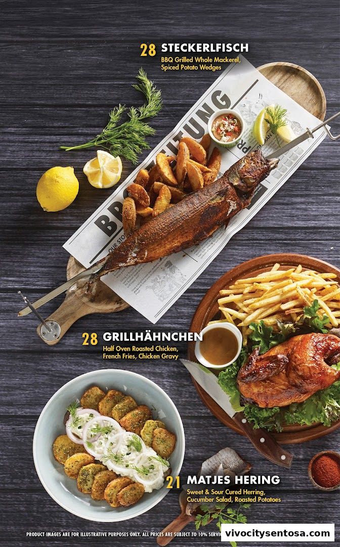 Menu page for Brotzeit German Beer Bar and Restaurant - VivoCity