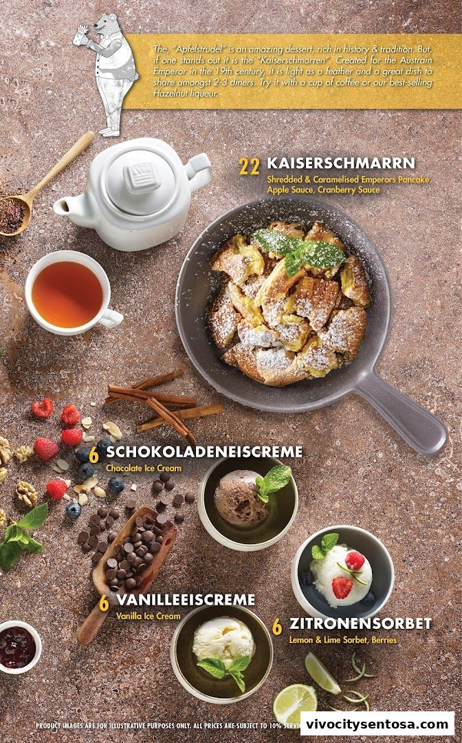 Menu page for Brotzeit German Beer Bar and Restaurant - VivoCity