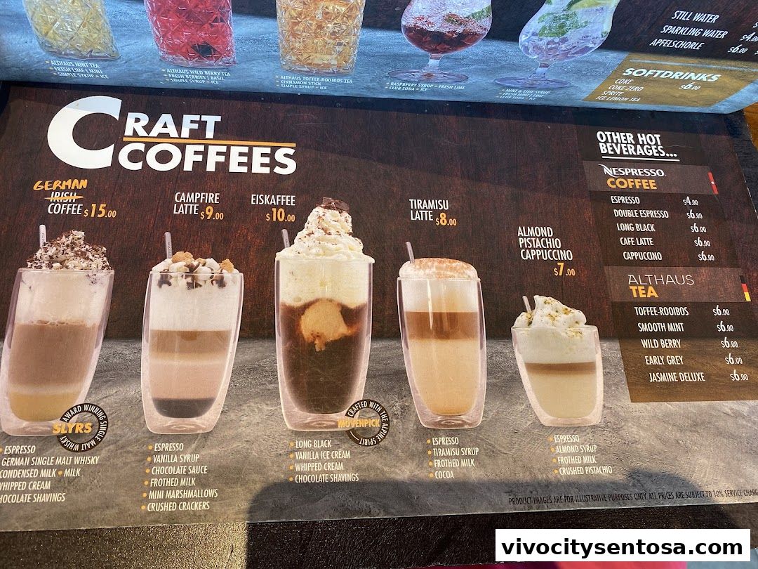 Menu page for Brotzeit German Beer Bar and Restaurant - VivoCity