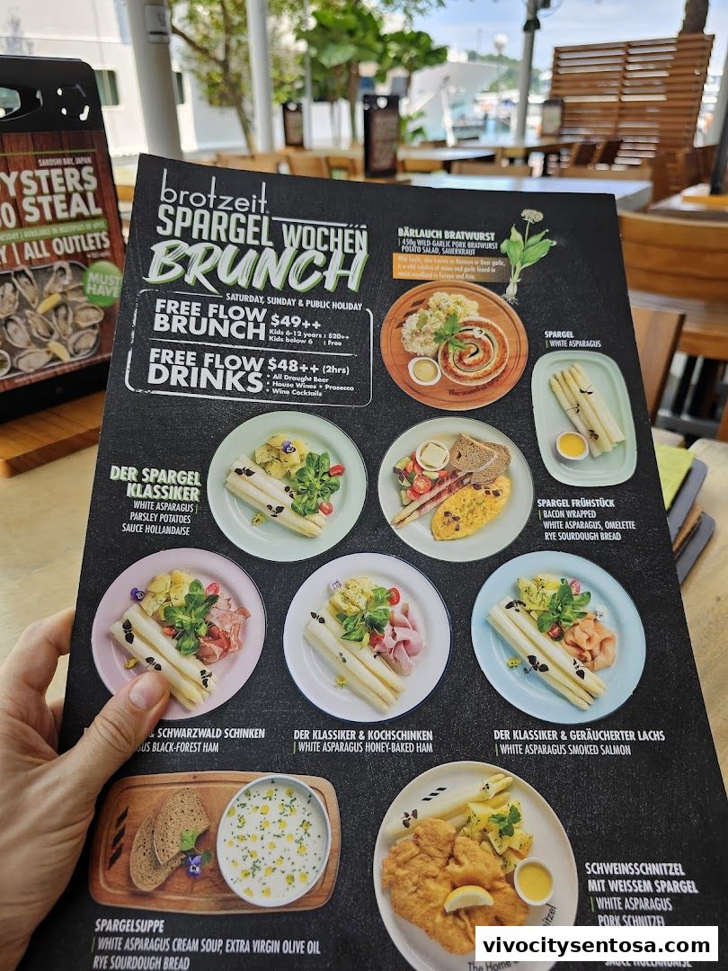 Menu page for Brotzeit German Beer Bar and Restaurant - VivoCity