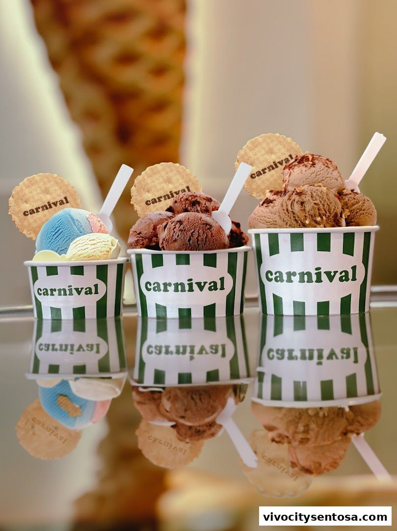 Carnival Ice Cream Singapore - 36 Flavours, Fresh Italian Ice Cream