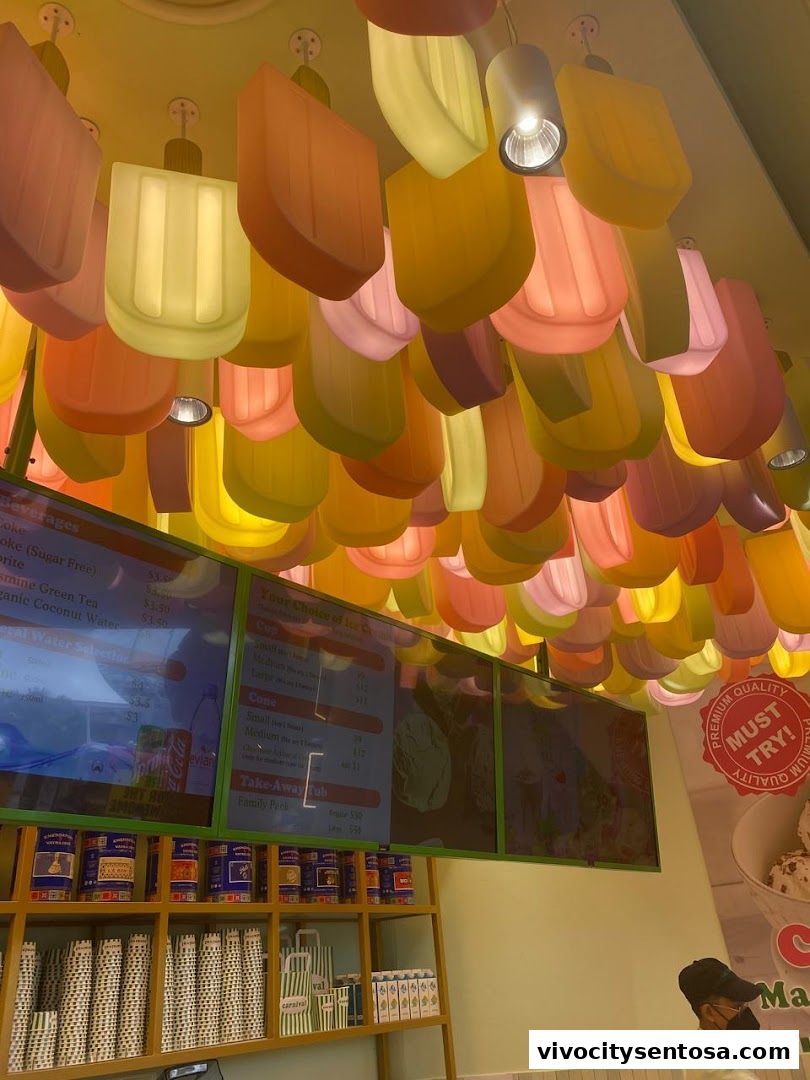 Menu page for Carnival Ice Cream Singapore - 36 Flavours, Fresh Italian Ice Cream